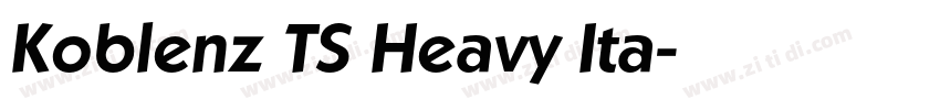 Koblenz TS Heavy Ita字体转换